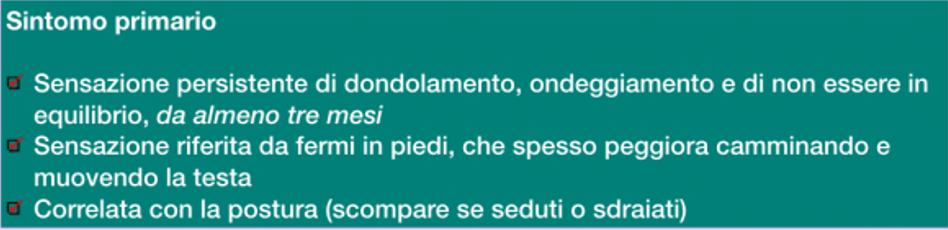 La vertigine posturale persistente - Persistent Postural Perceptual Dizziness (PPPD)